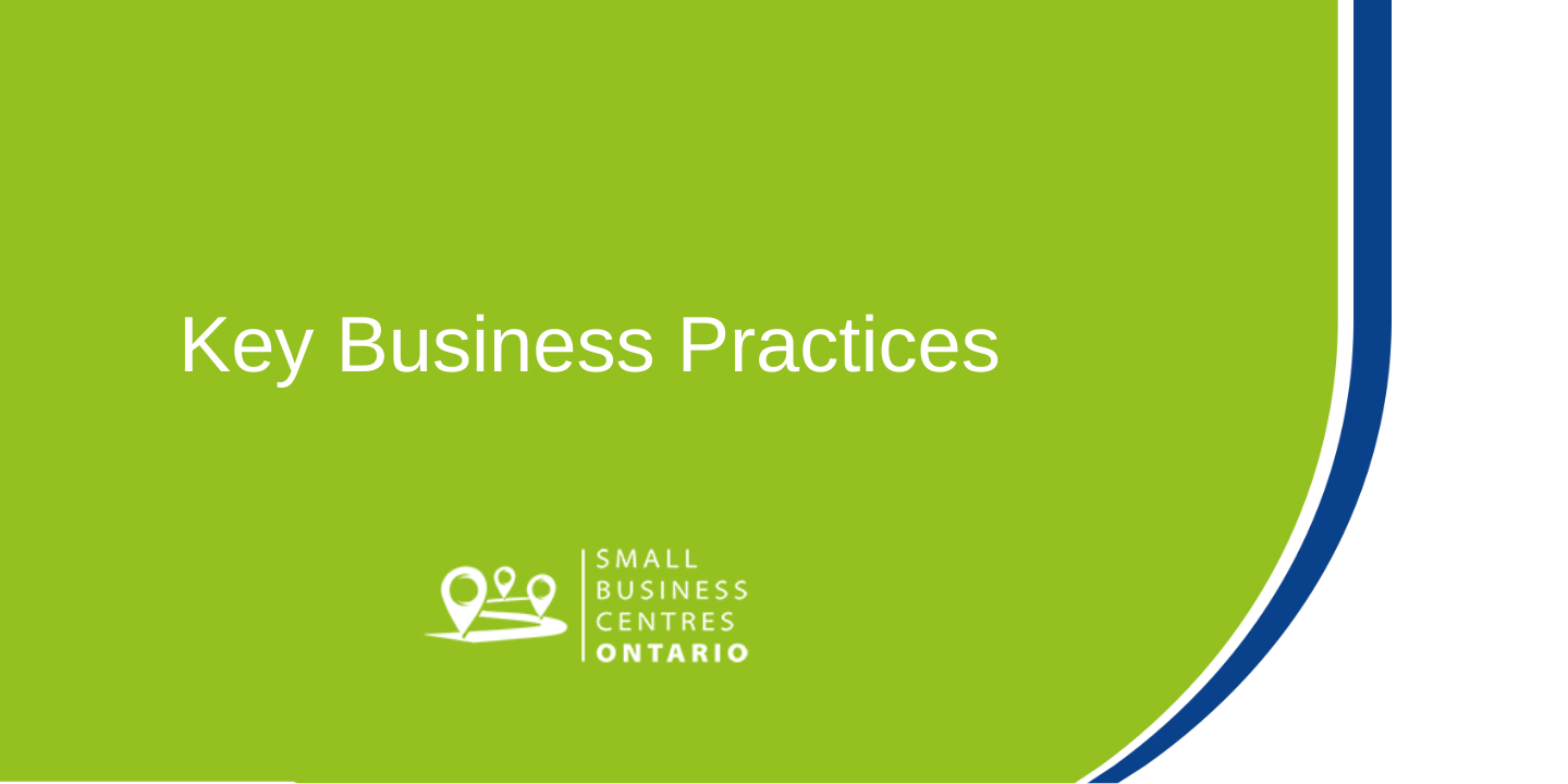 Key Business Practices Key Business Practices